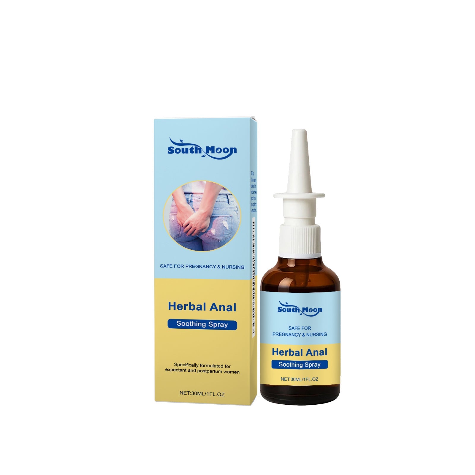 Relief for Hemorrhoids, Perianal Care Spray, Fast Itch & Discomfort Relief ,30ml