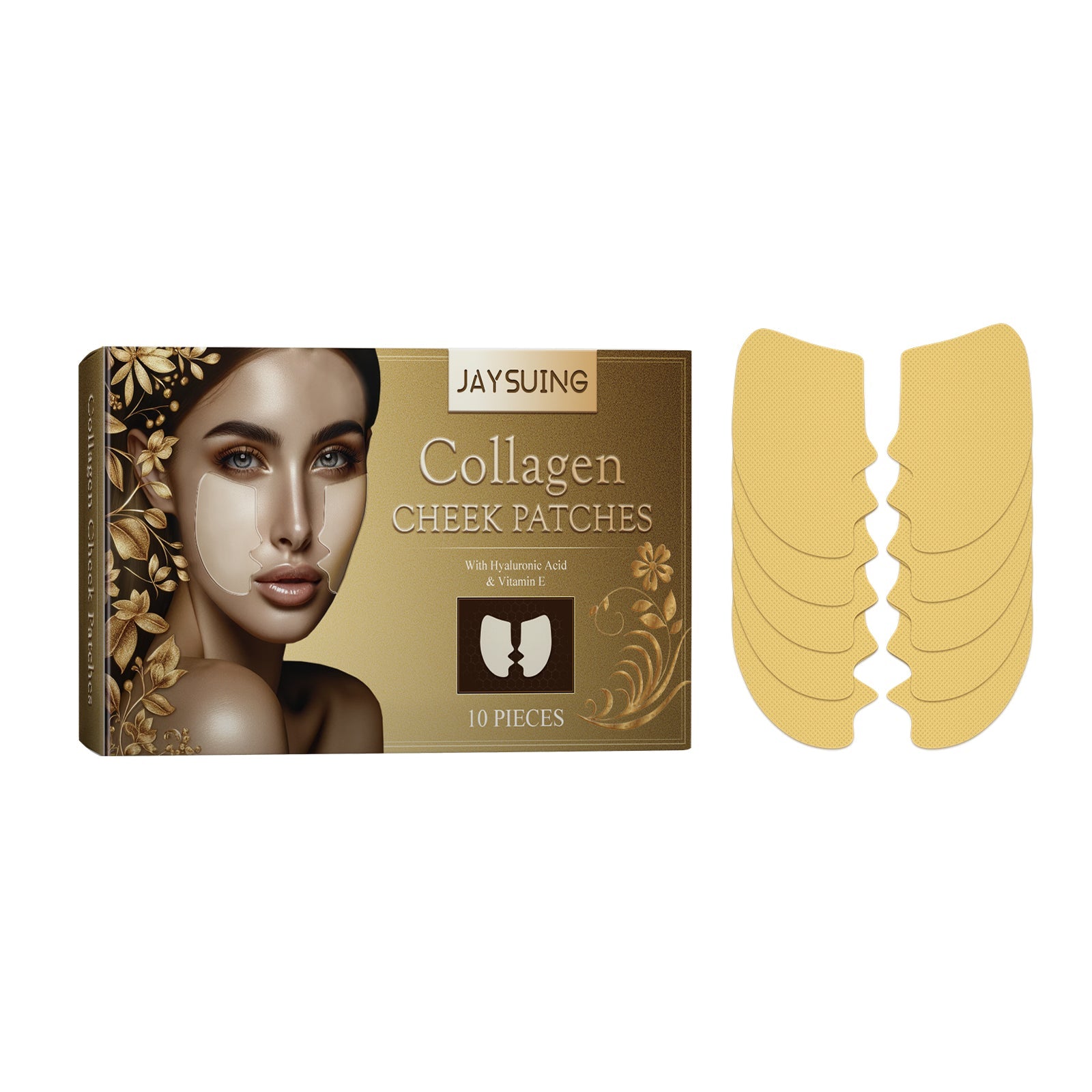 Collagen Cheek Patches, Firming Skin, Reduce Fine Lines, Hydrate & Rejuvenate ,10pieces