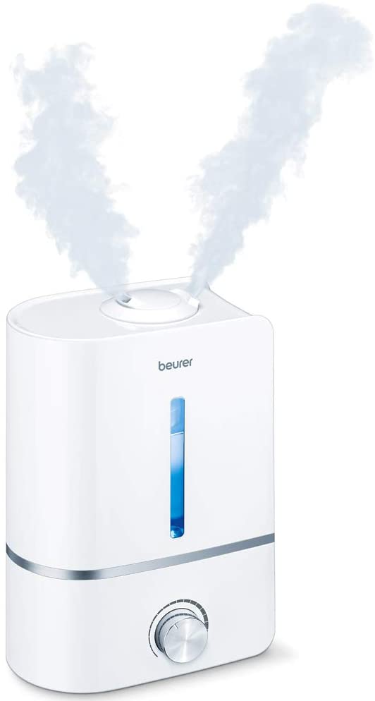 BEURER LB45 Air Humidifier with ultrasonic atomisation | with Aroma Function |Suitable for Rooms up to 30m² | Quiet Operation