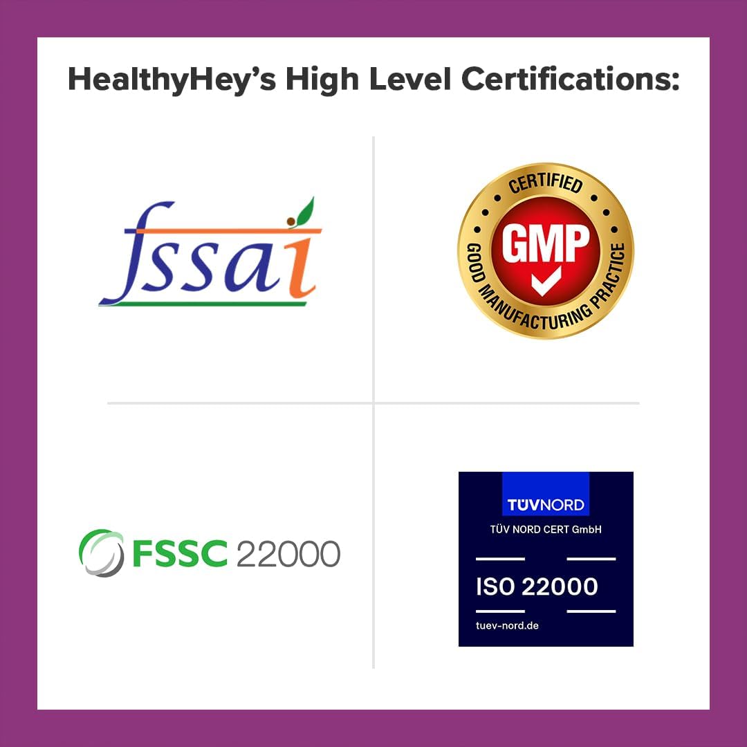 HealthyHey N-Acetyl L-Cysteine (NAC) - Non-GMO - Gluten Free - 500mg - 120 Veg. Capsules