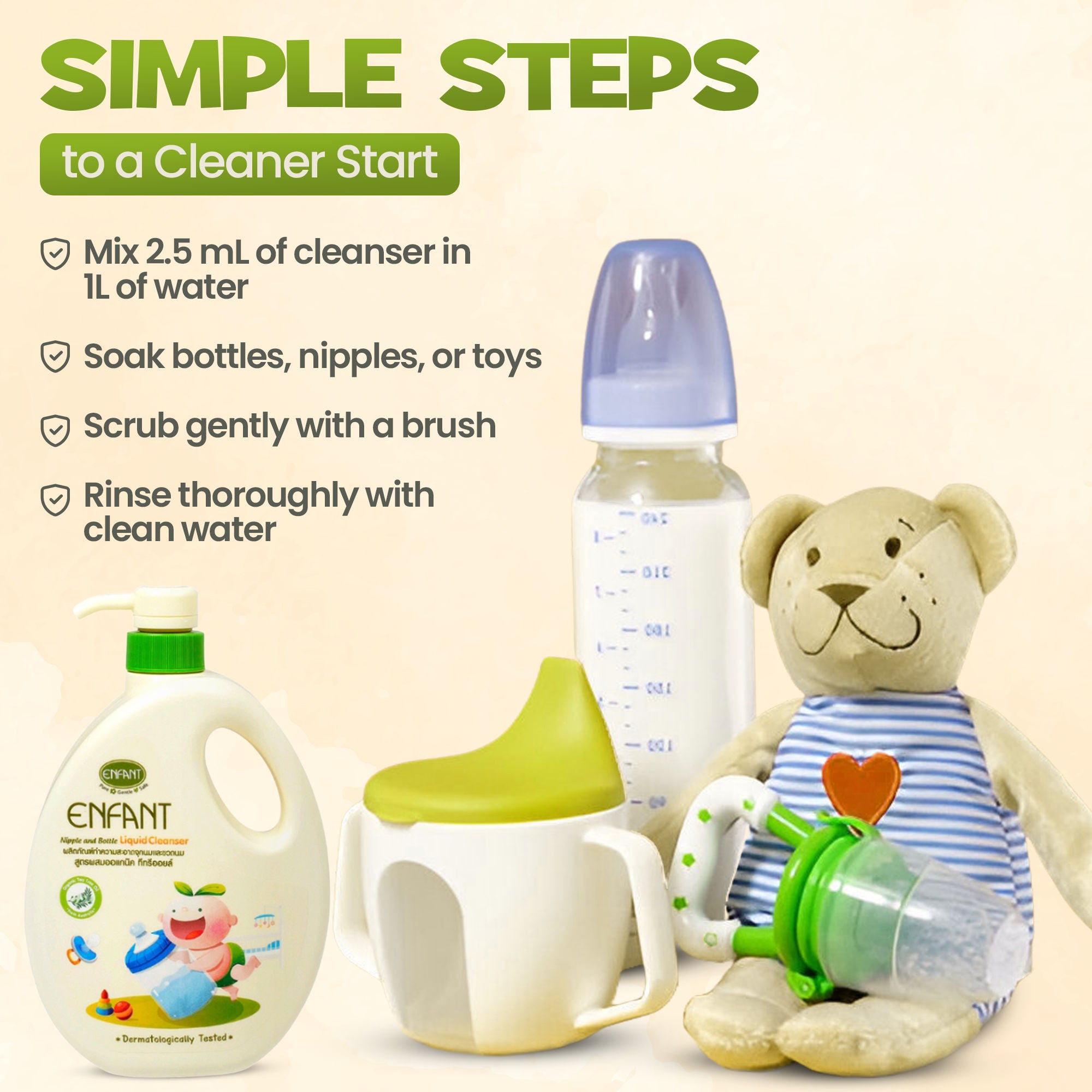 ENFANT Organic Nipple & Bottle Liquid Cleaner