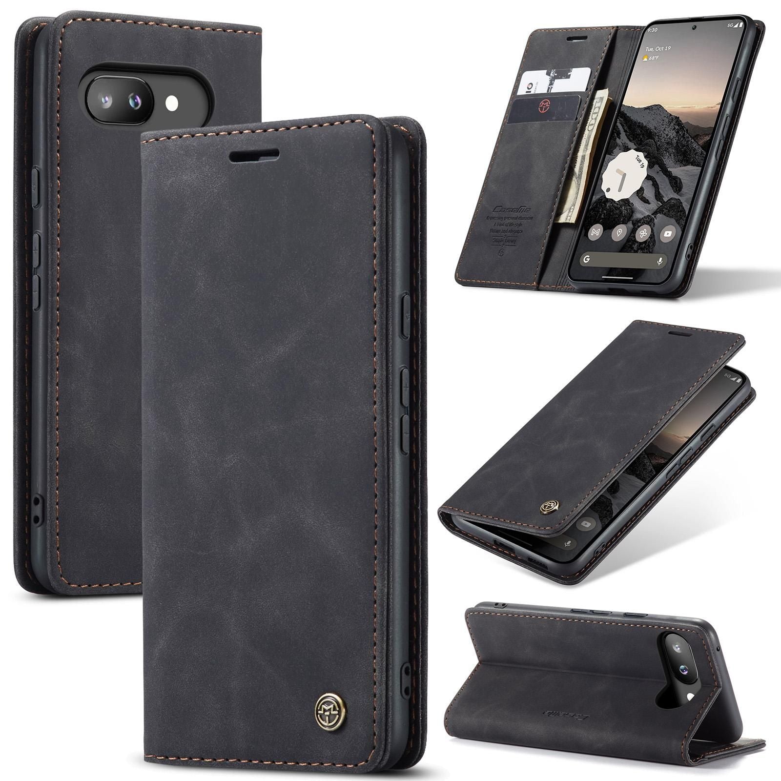 Multifunction Leather Case For Google Pixel 9a