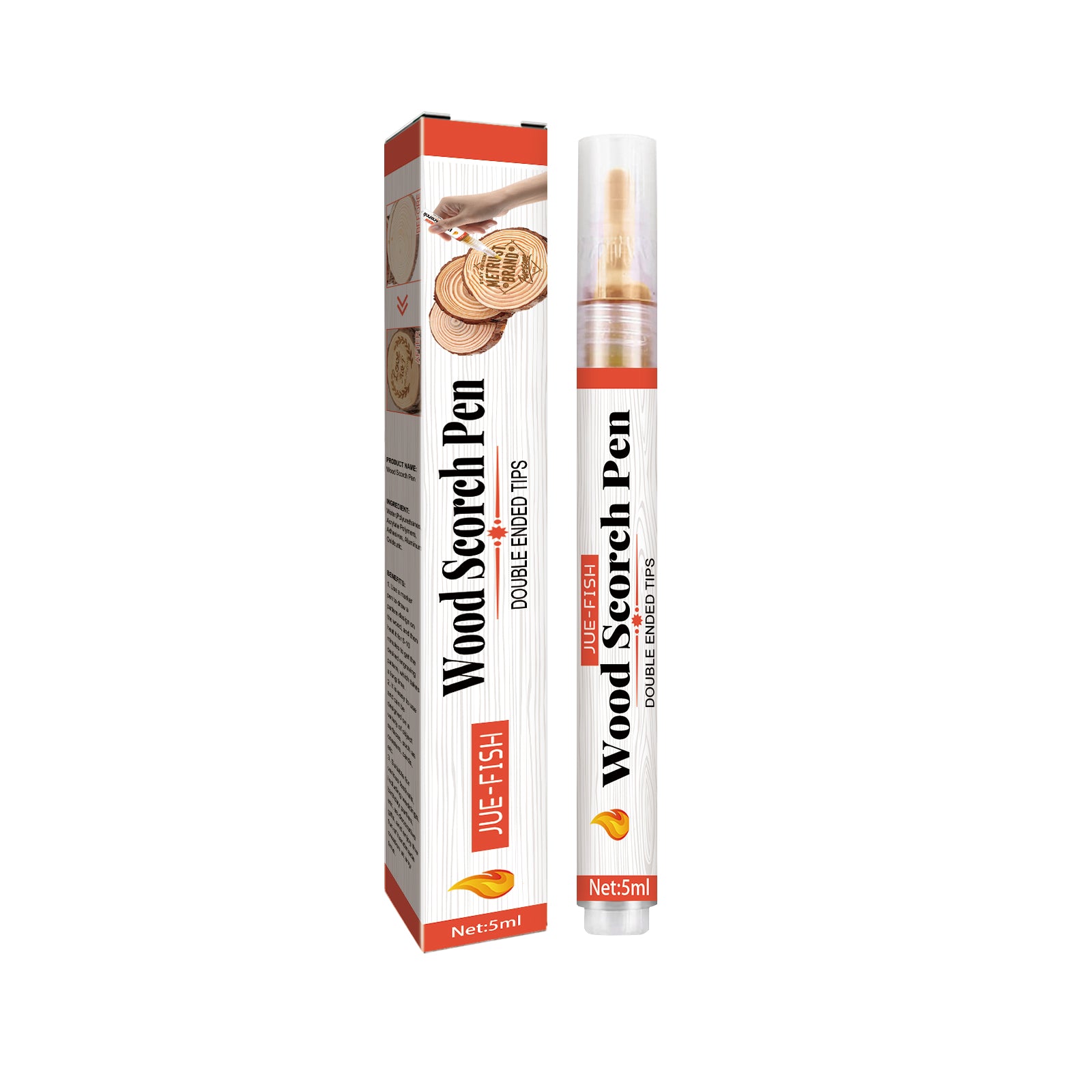 Create Stunning Wood Art with DIY Pyrograph Pen, Safe Non-Toxic, Perfect for Kids ,5ml*1pcs