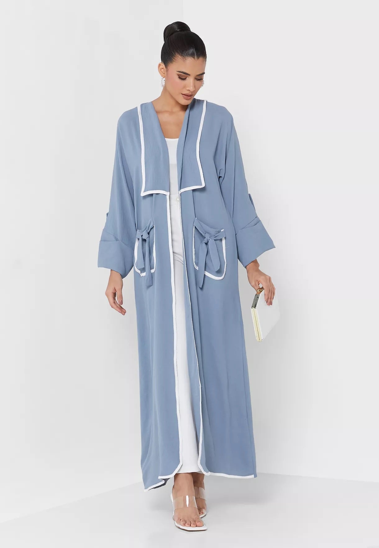 MOiSTREET Pocket Detail Abaya