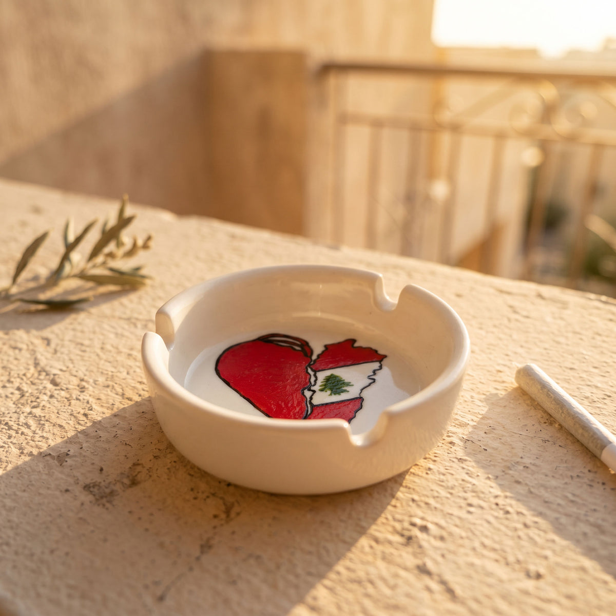 Handi Made Handpainted Ashtray (Delivered in up to 7 days)