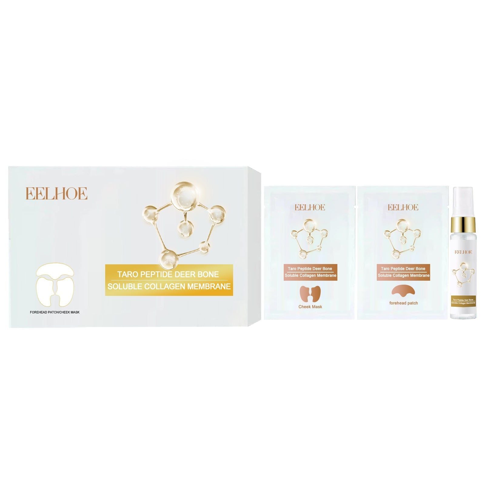 Collagen Mask for Firming Skin and Smoothing Wrinkles, Hydrating Anti-Aging Facial Patch ,1set