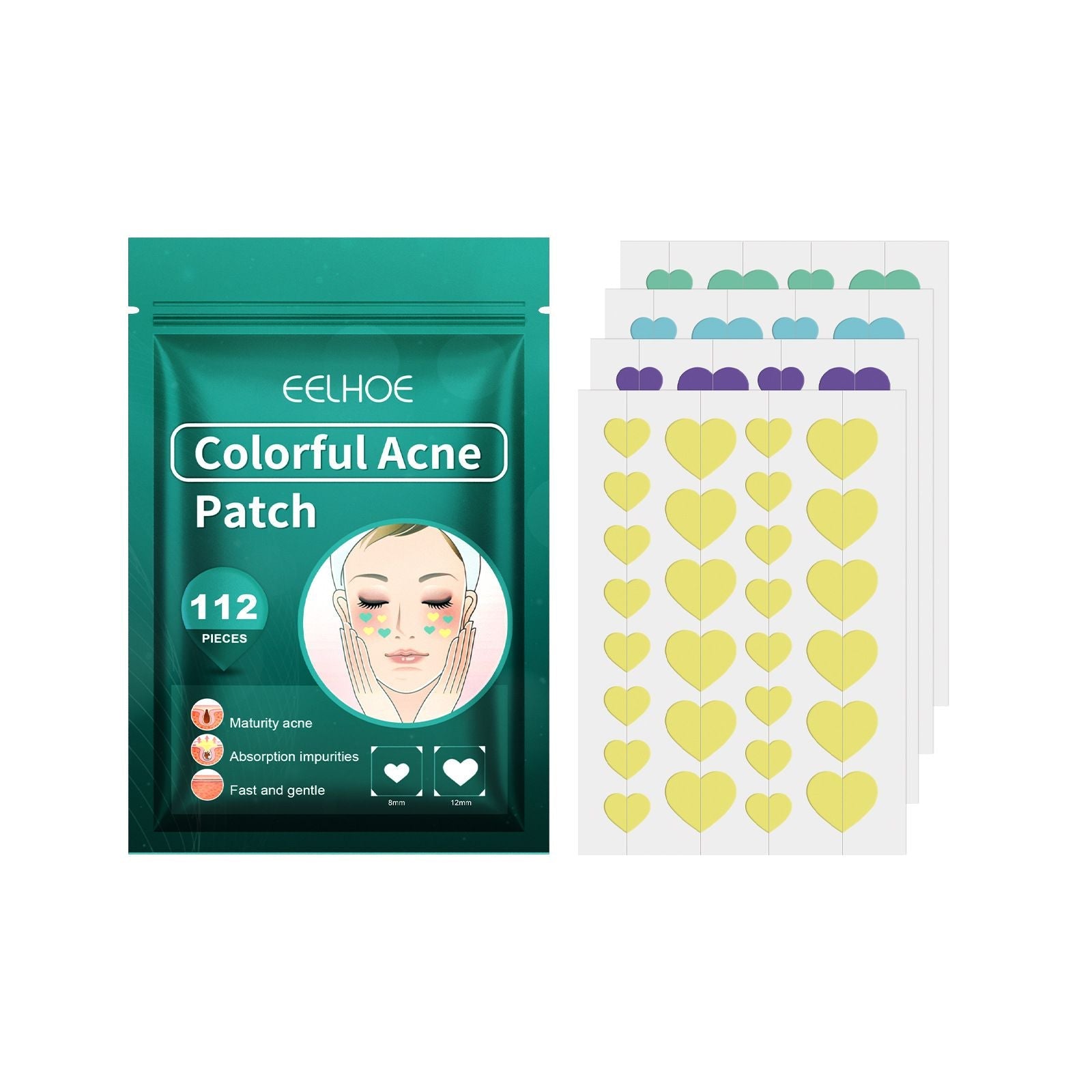 Cartoon Acne Pimple Patches Hydrocolloid Spot Stickers 112pcs