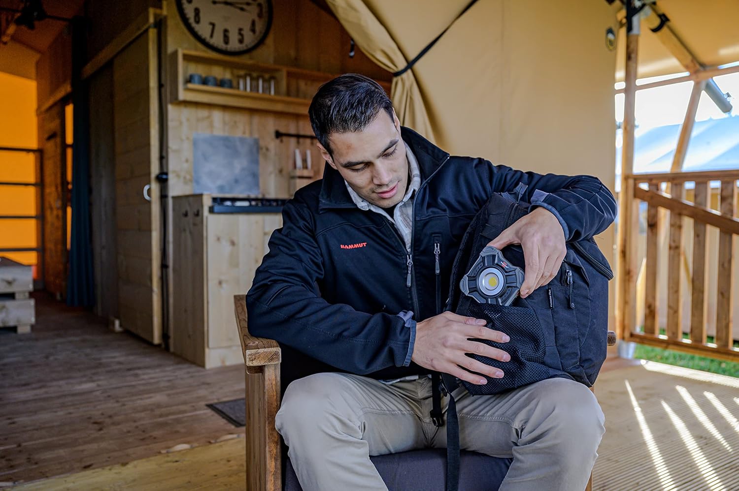 Brennenstuhl 1173700005 SH 1000 MA IP54 مصباح عمل LED قابل لإعادة الشحن، أسود/رمادي، مقاس واحد