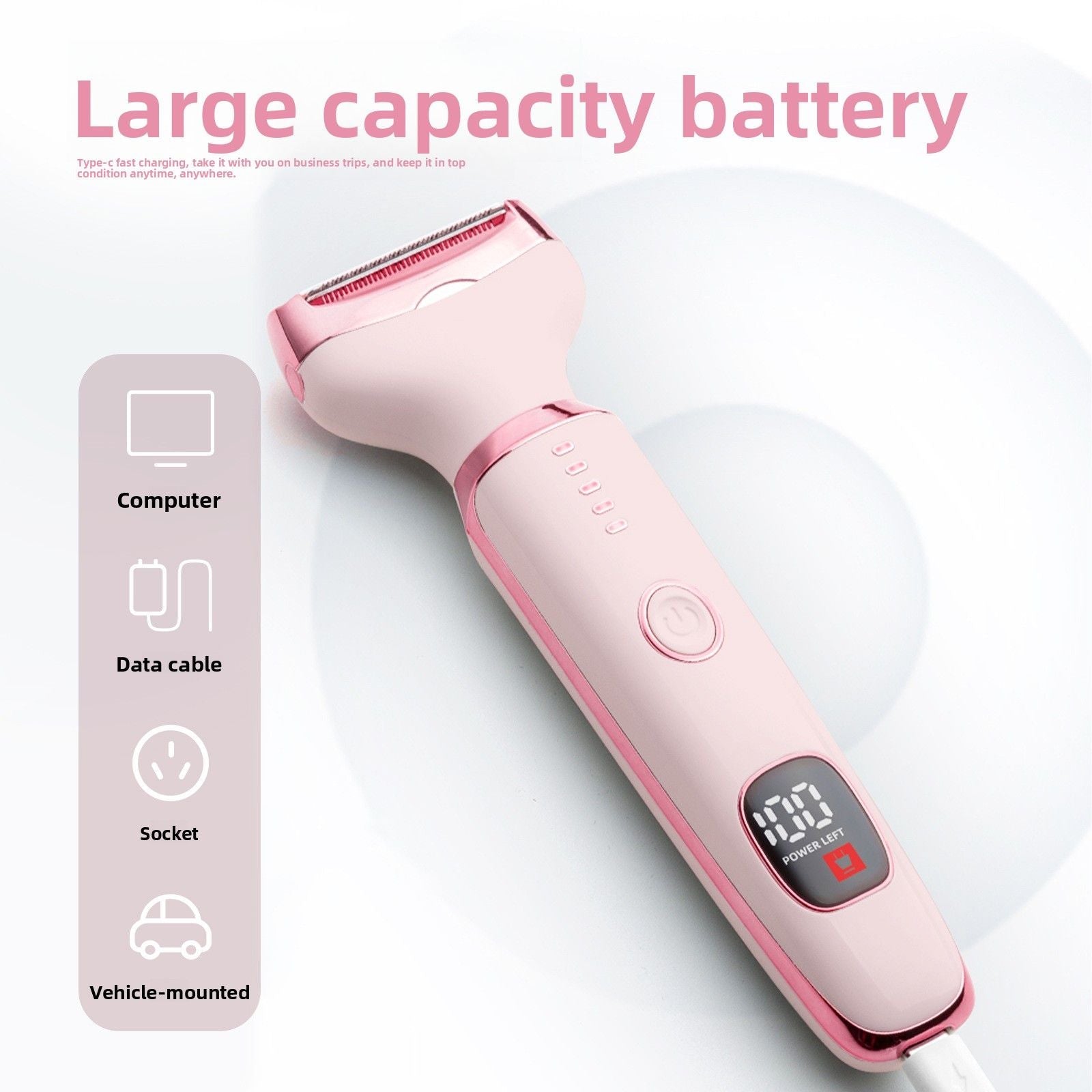 4-in-1 Women's USB Hair Trimmer
