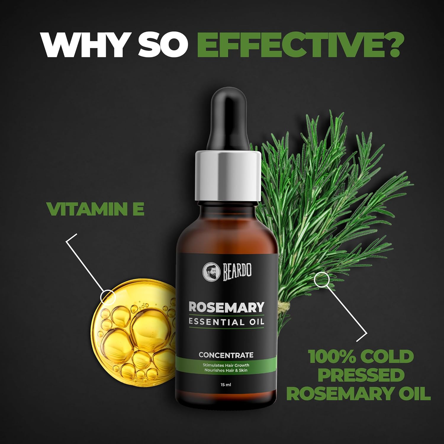 Beardo Rosemary Essential Oil 15ml