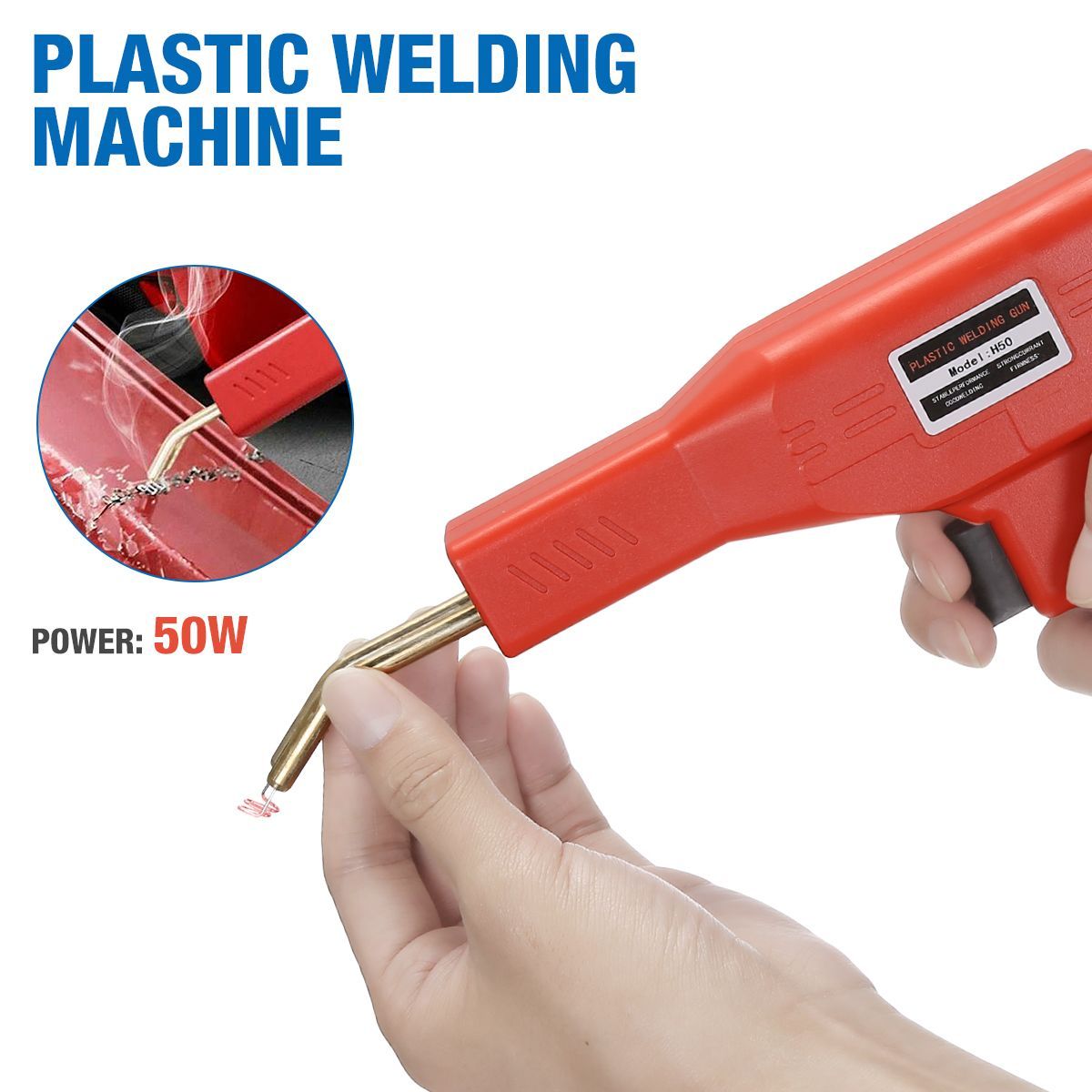 Plastic Welding Machine Car Bumper Repair Kit Hot Stapler Handheld Welder Garage Tools