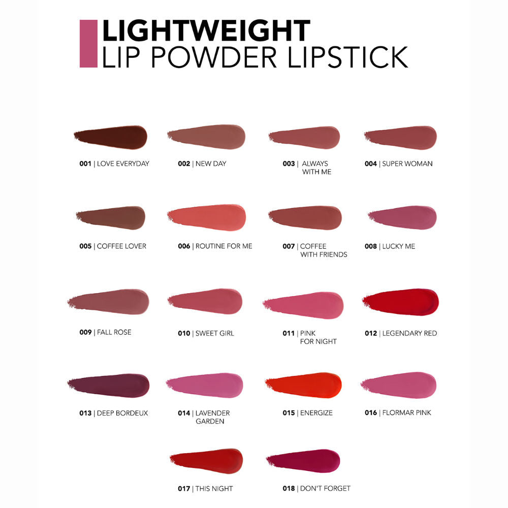 Flormar Lightweight Lip Powder Lipstick