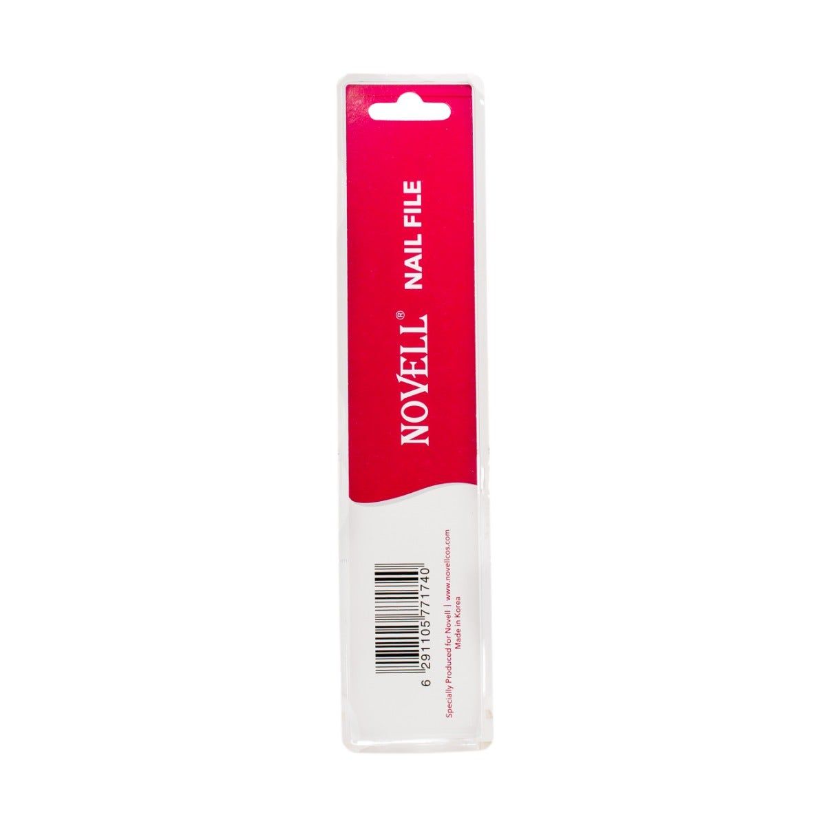 Novell Emery Board Curved Nail File 7", White