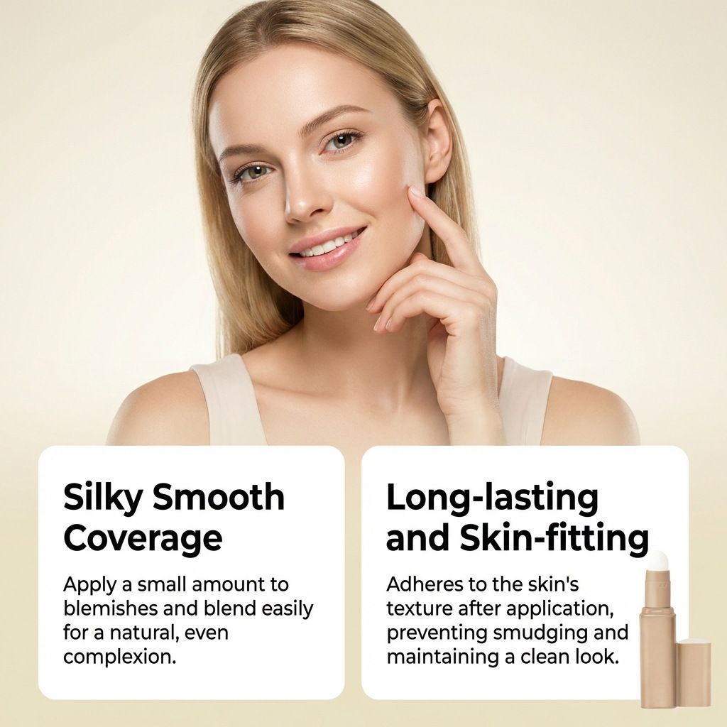 5ml Liquid Concealer Ivory with Lightweight and Smooth Coverage