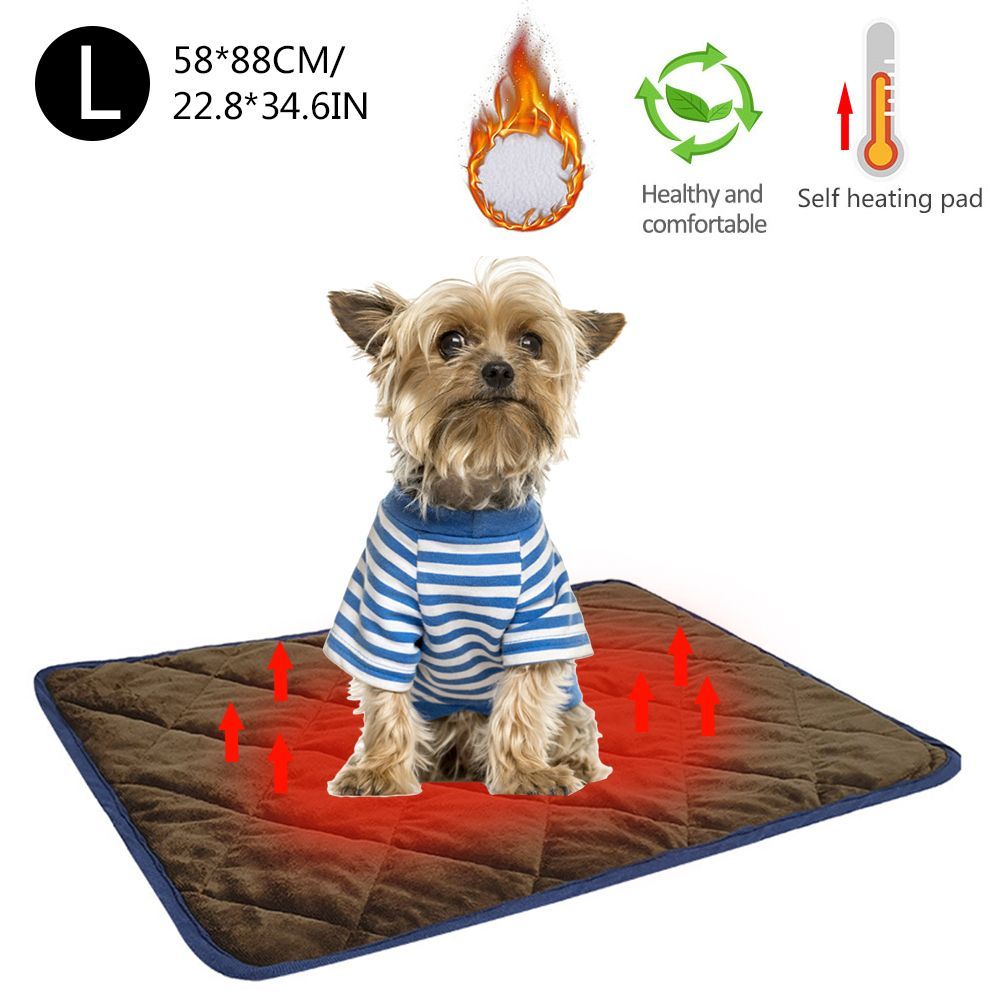 Pets Self Heating Pads Warm Dog Bed Cat Blanket Thermal Mat Sofas Floors Beds