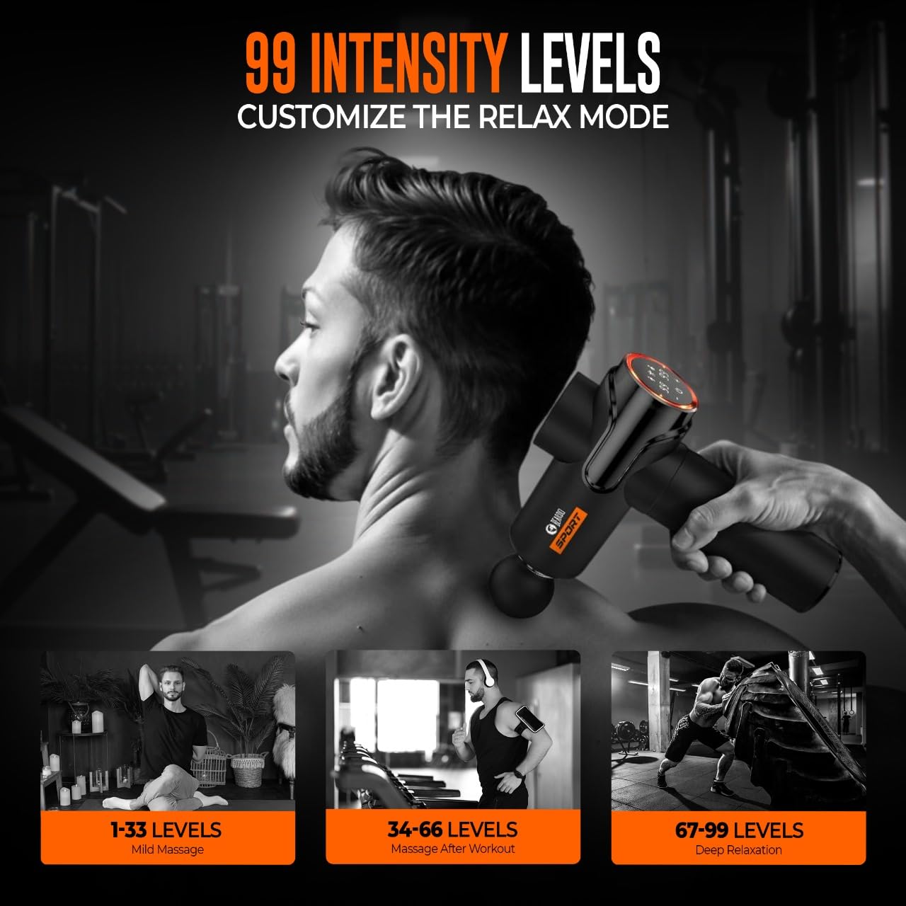 مسدس تدليك الأنسجة العميقة Beardo Sport