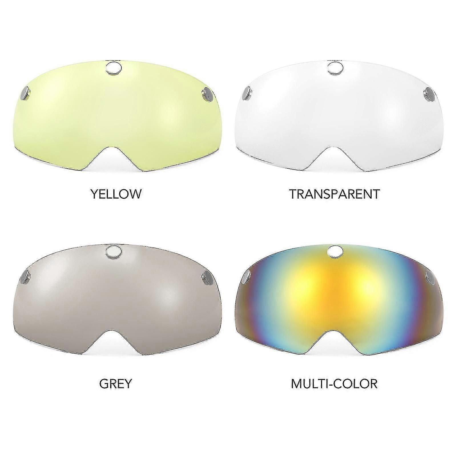 3pcs Detachable Magnetic Visor For Bike Helmet Uv Guard For Men Women