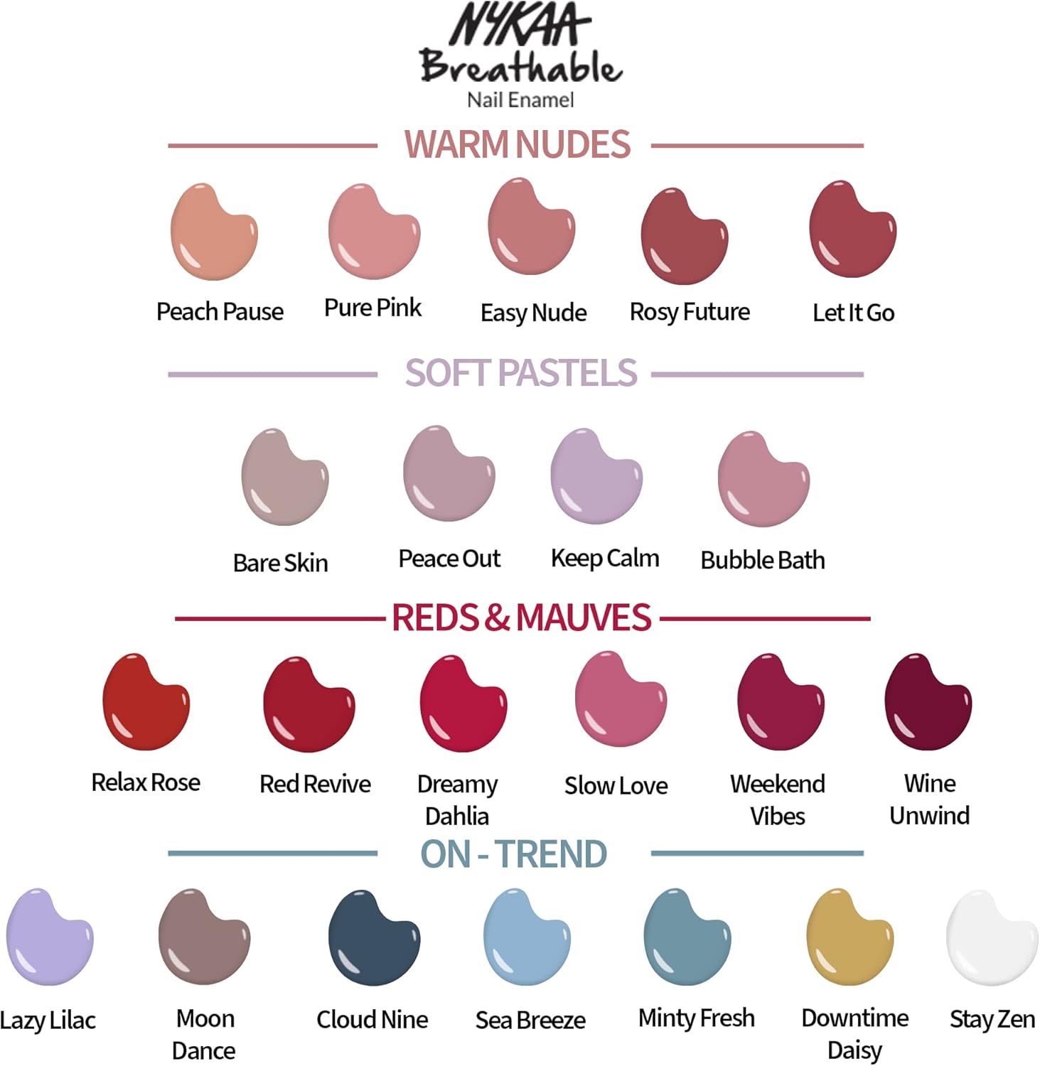 طلاء أظافر قابل للتنفس من Nykaa  Peace Out  313