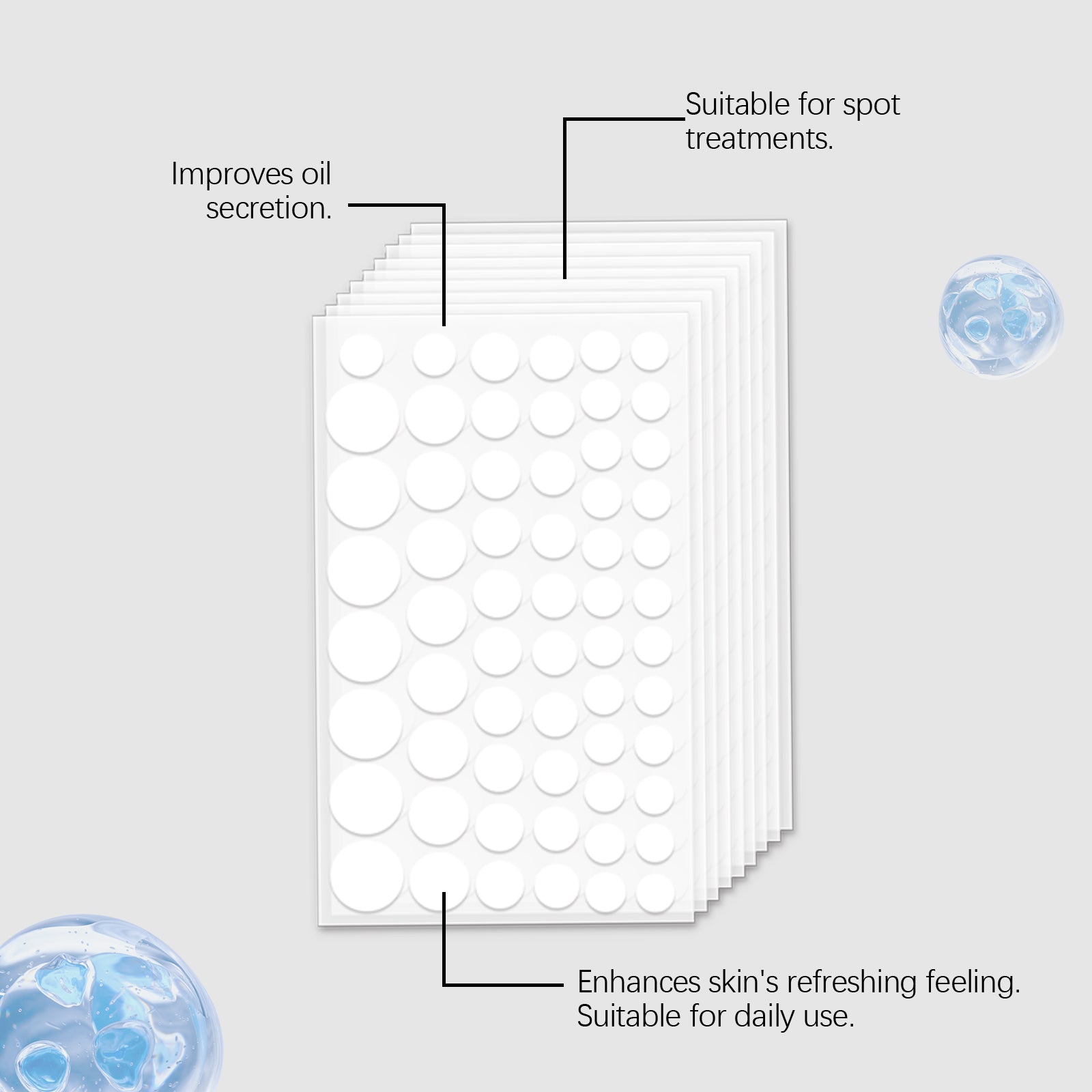Clear Acne Patch, Waterproof, Skin-Friendly, Fast Pimple Healing, Natural Acne Care ,549patches