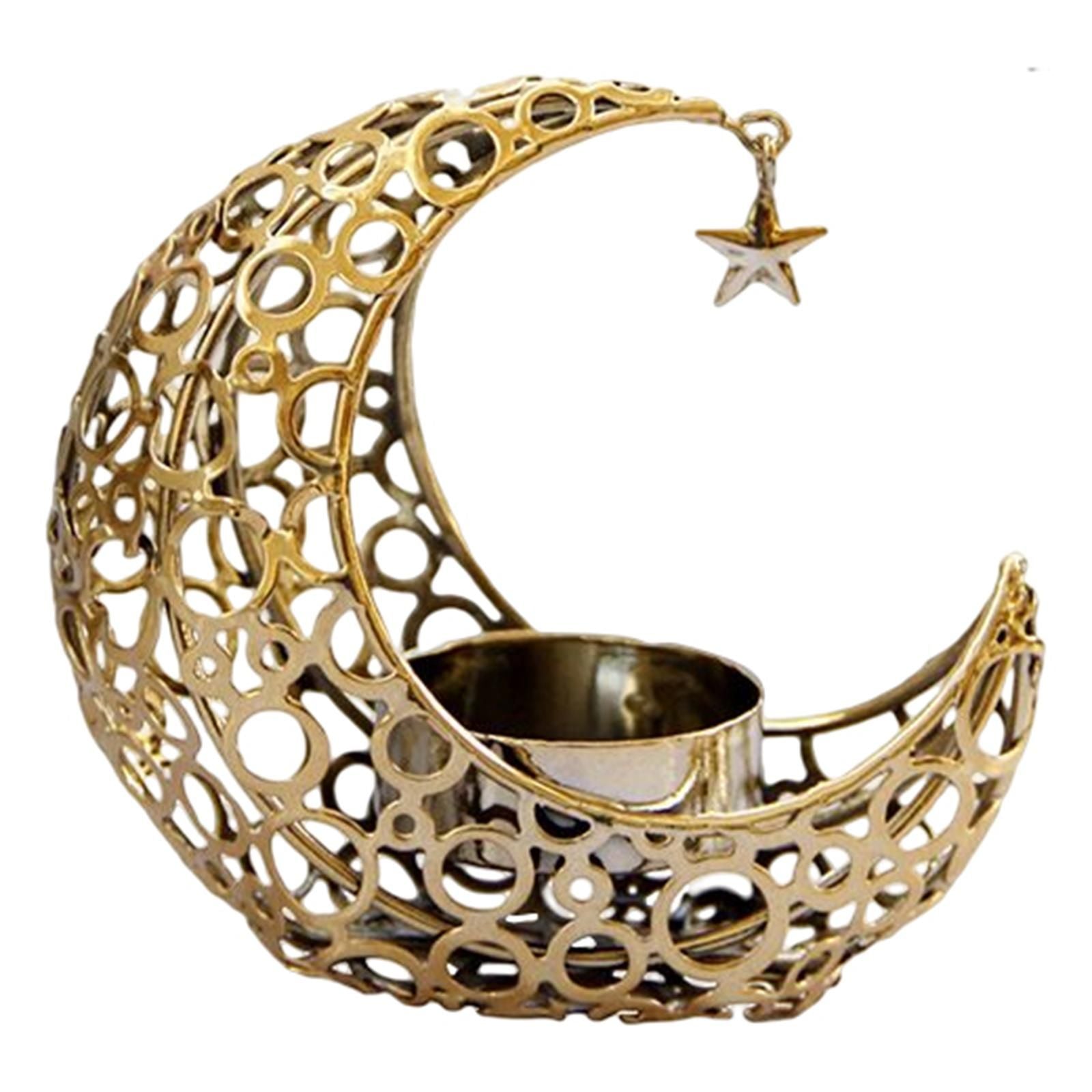 Moon Candlestick Candle Holder Wedding Tabletop Ornament Home Decoration
