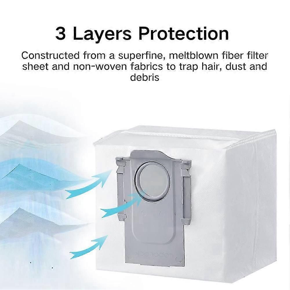 30pcs Dust Bag Replacement Accessories For T8, G10s, Q7 Max, Q7 Max+, S7 Maxv Ultra Robotic Vacuum