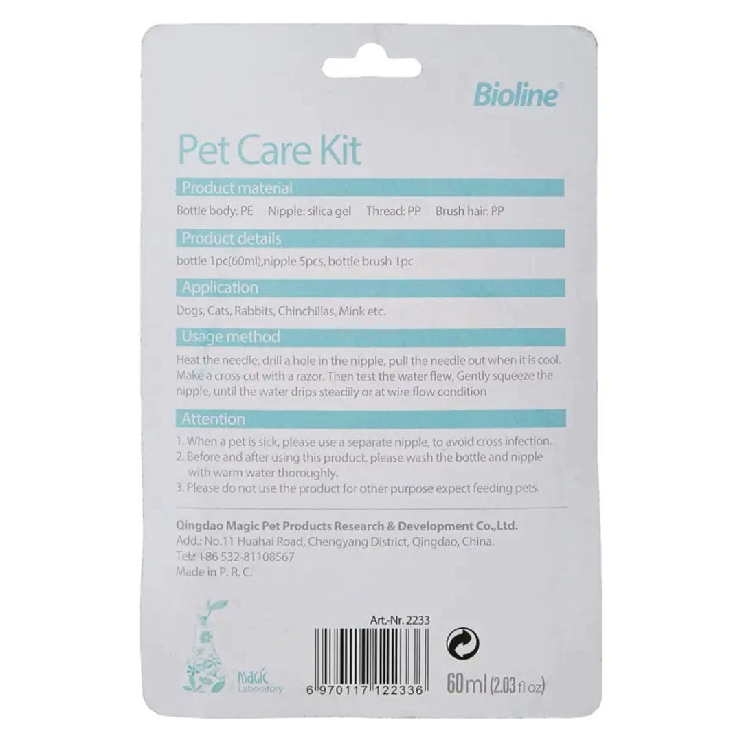 Bioline Feeding Bottle Kit, Volume 60ml
