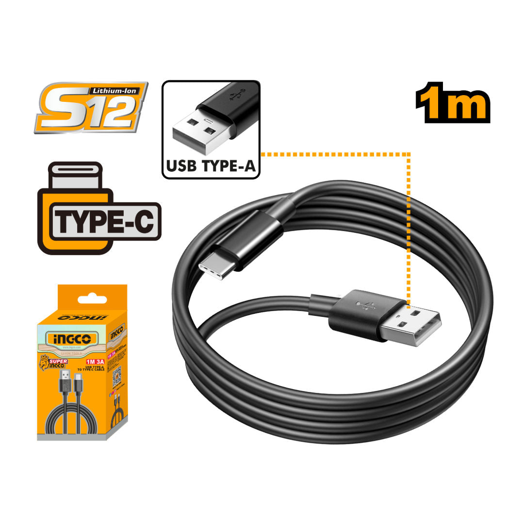 INGCO Charging Cable, 3A, 1m