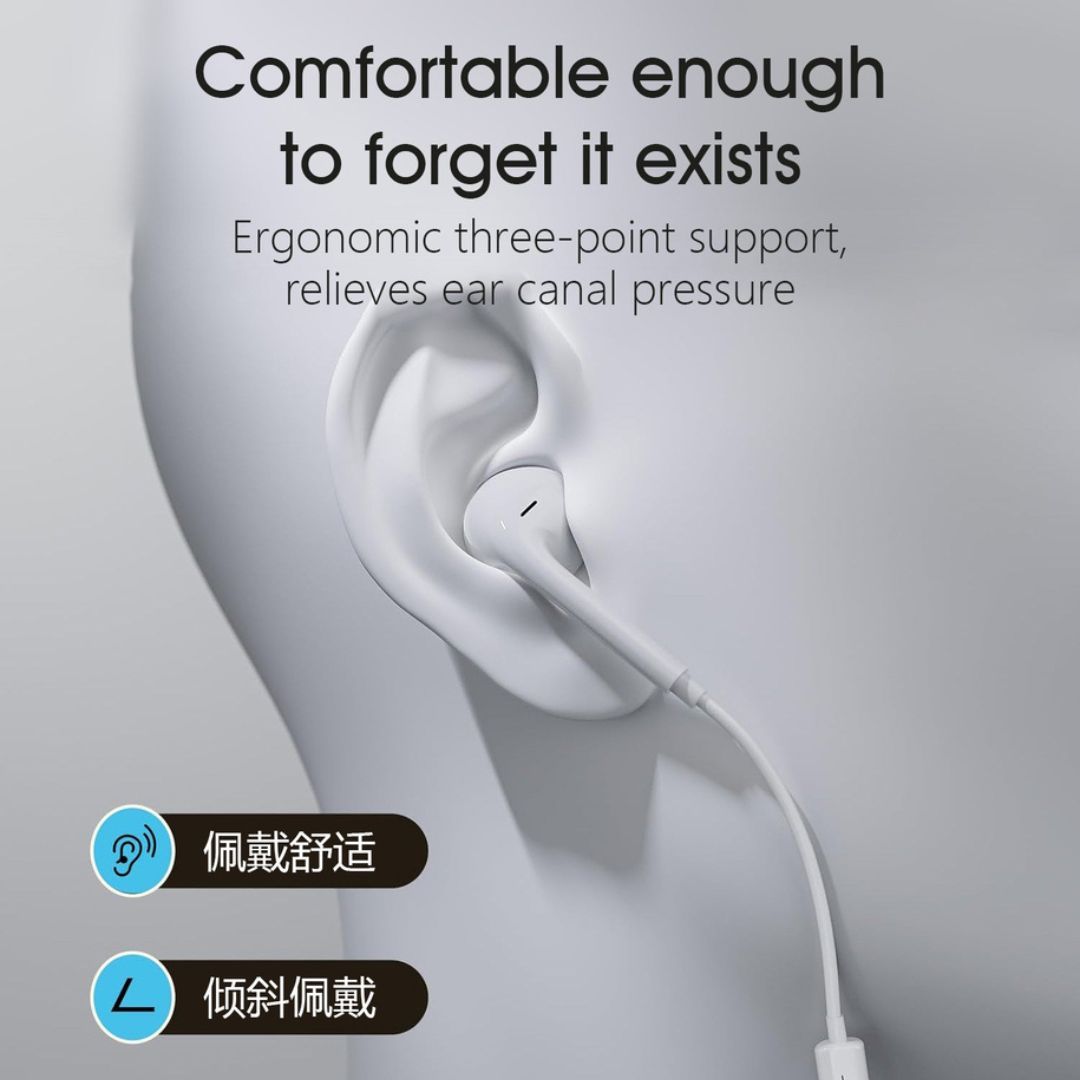 DUDAO X15L-W In-Ear Single Side Earphone Lightning, 1.2m, White