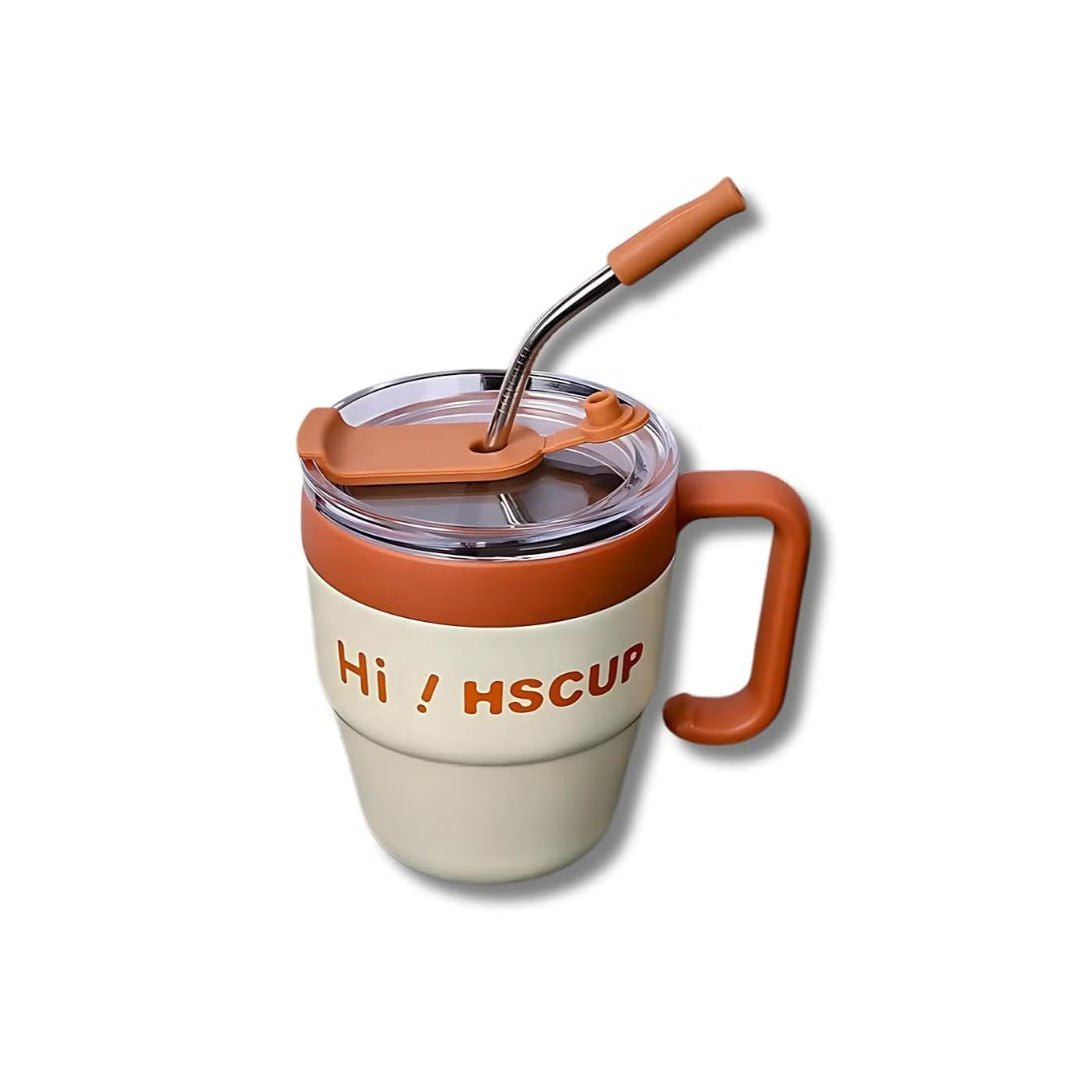 Twisoo Stainless Steel Coffee Cup, Insulated Travel Mug With Leakproof Lid, 480ml, SSB-019