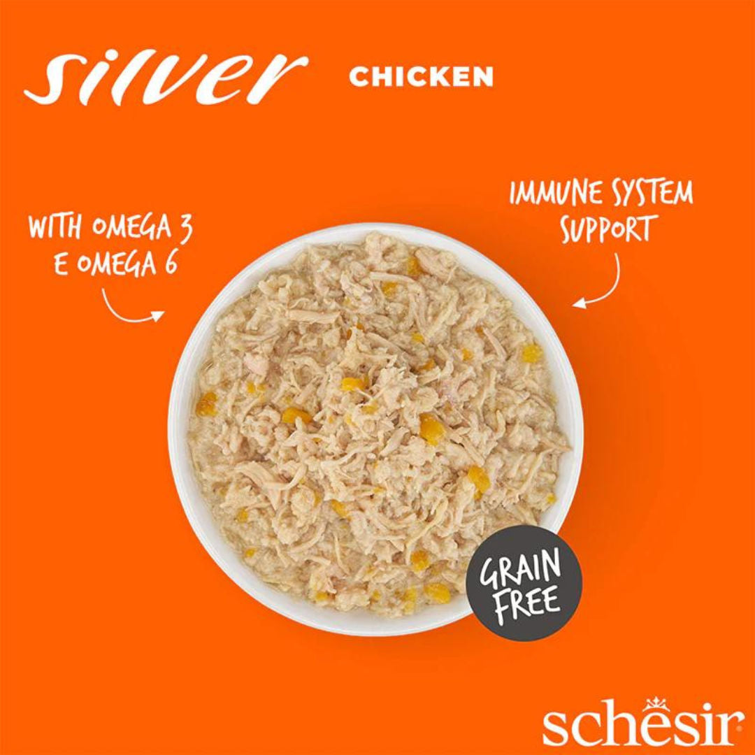 Schesir Silver Senior Cat Wholefood Wet Cat Food, 70gm