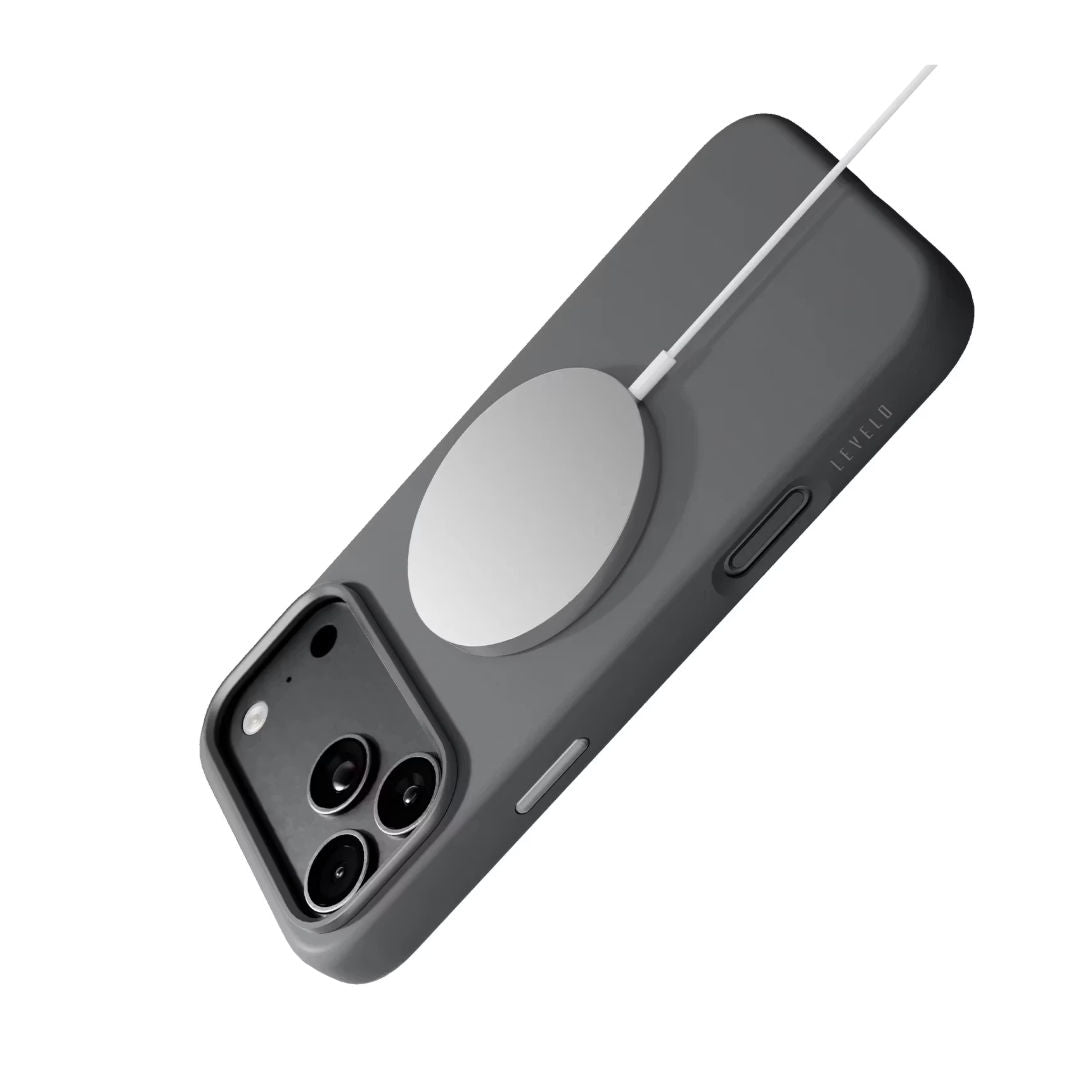 Levelo Iris MagSafe Magnetic Silicone Case For iPhone 18 Pro Max, Black