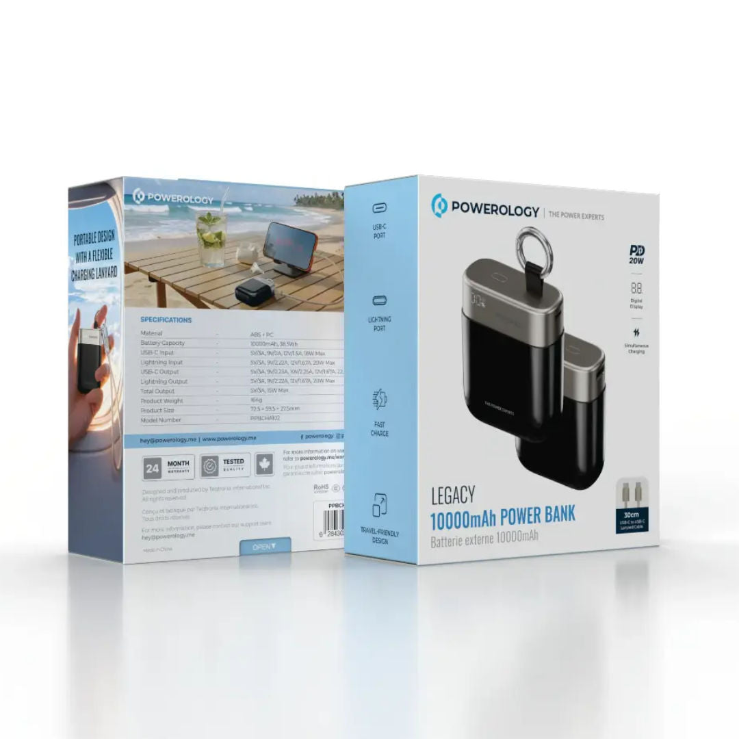 Powerology Legacy 10000mAh Power Bank
