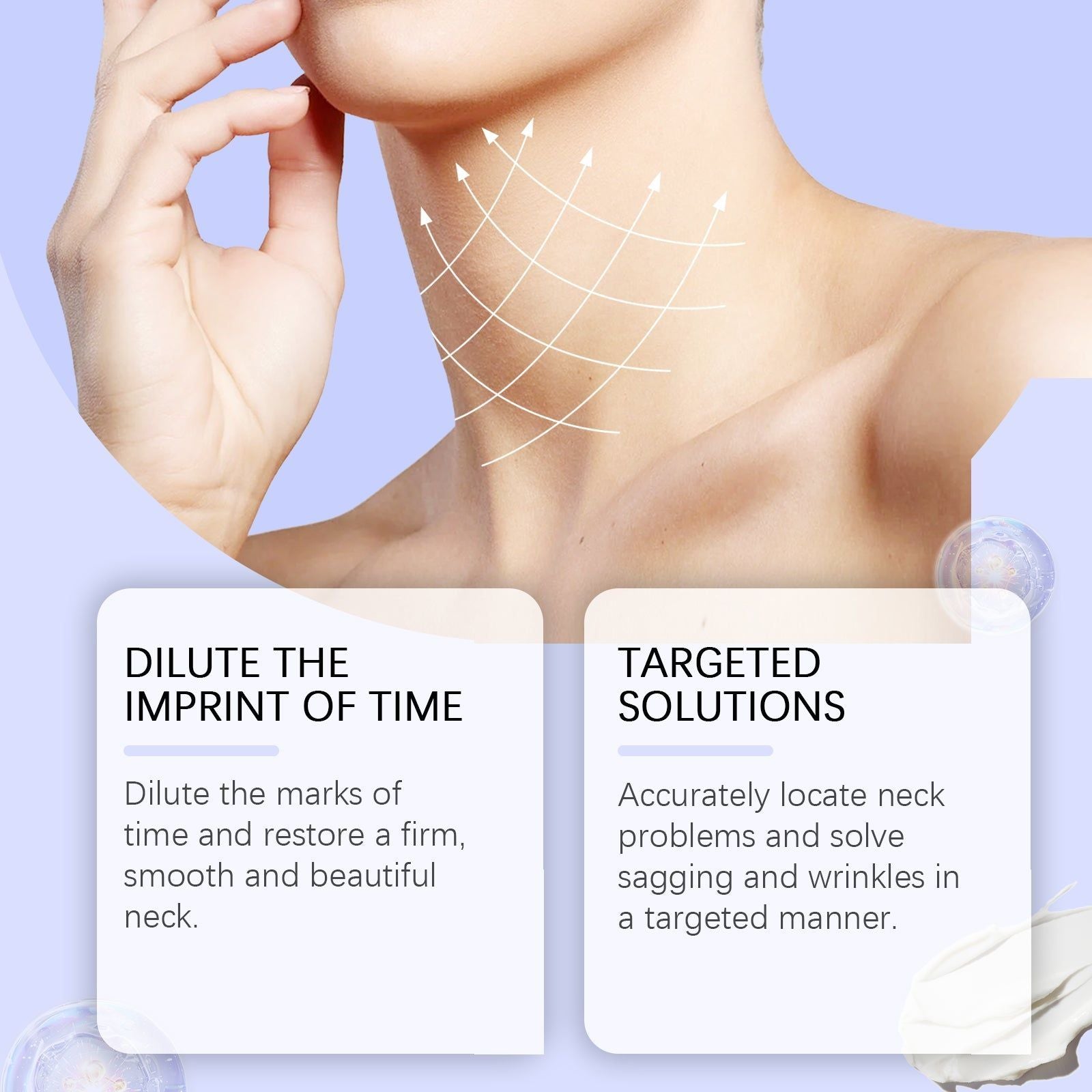 Hydrating Neck Cream for Anti-Aging, Wrinkle & Sagging Repair, Deep Moisturizer ,50g