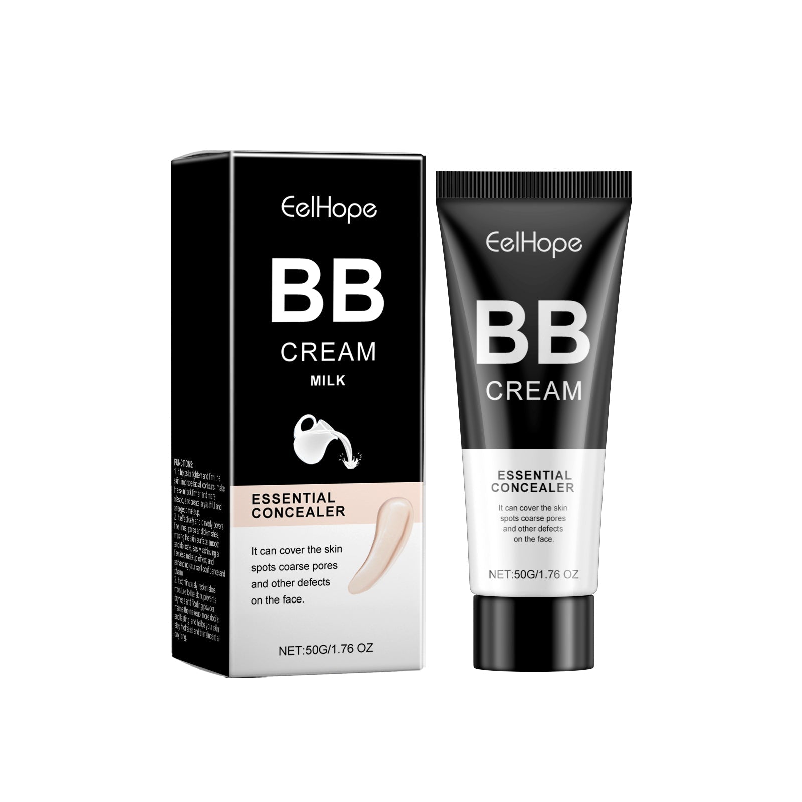 BB Cream for Facial Care, Oil Control, Brightening, Lightweight, Flawless Skin ,50g