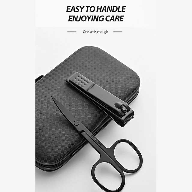 7-Piece Manicure Tool Set for Unisex - Professional Nail Care Kit for Home & Travel