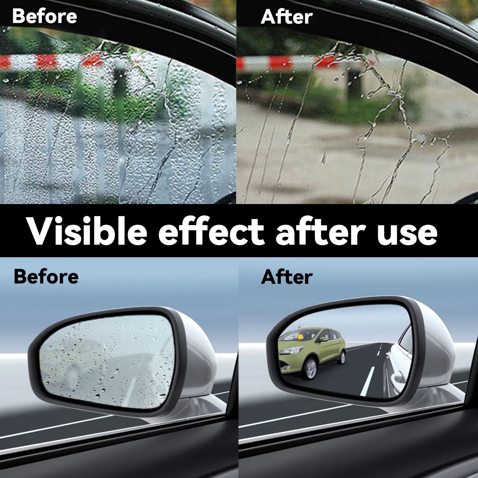 Boost Visibility with Car Windshield Repellent, Water & Fog Resistant, Easy Application ,50ml