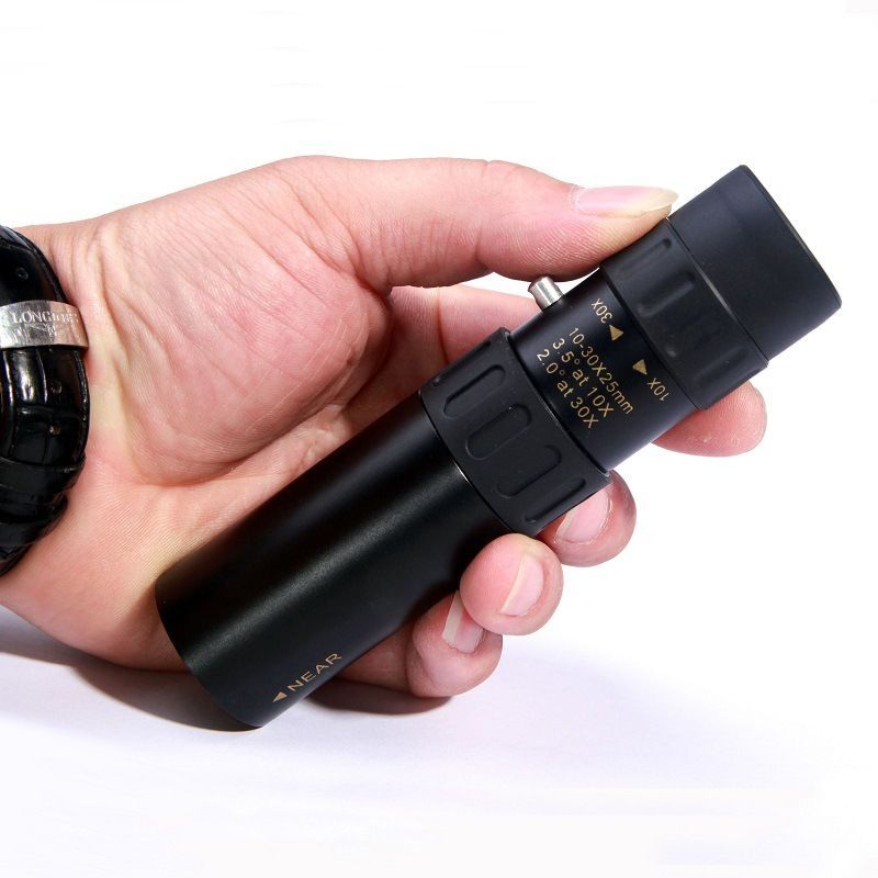 Monocular Telescope Pocket Optical Hunting Prism 10-30x25 Zoom Telescopes For Travel