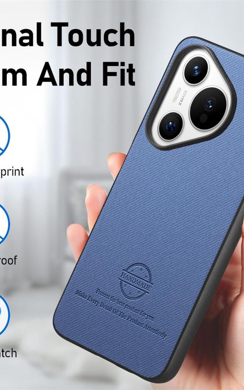 Twill Fabric Leather Phone Case For Huawei Pura 70