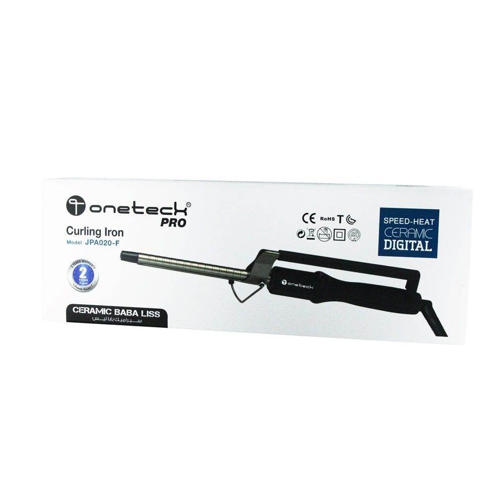 Onetech Curling Iron, Black, 13x158mm, JPA020-F