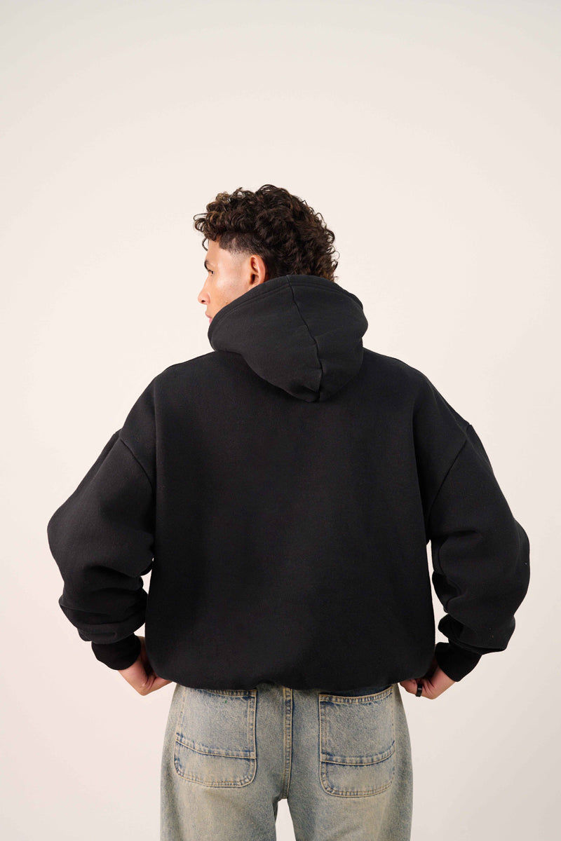 MULU Kids Classic Oversized Hoodie - Black