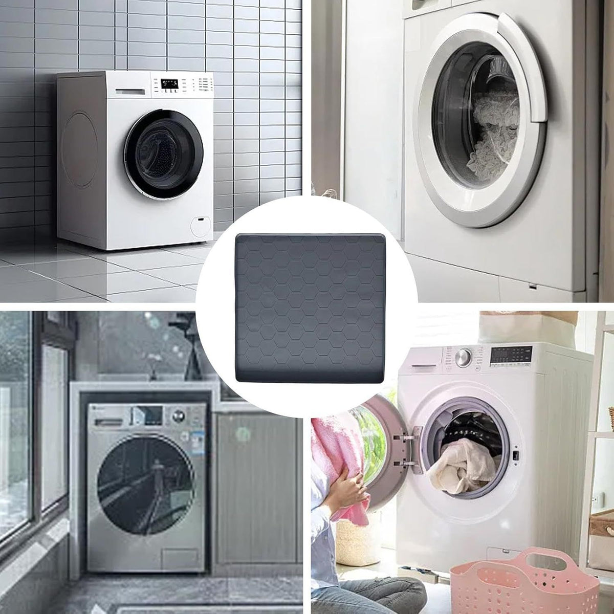 Washer Dryer Top Cover Silicone Waterproof Washing Machine Top Protector