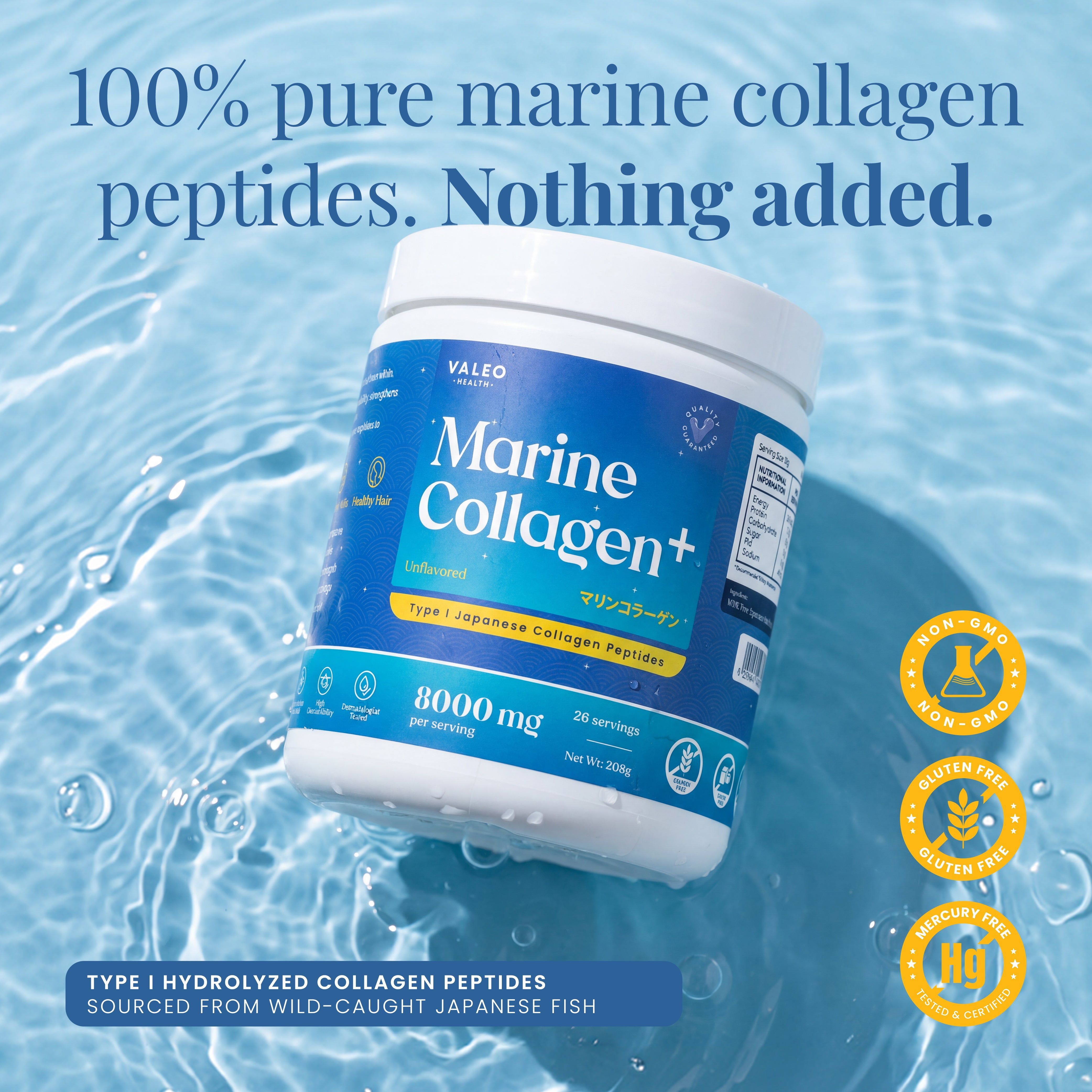 Valeo Marine Collagen + Herbal Max L-Glutathione