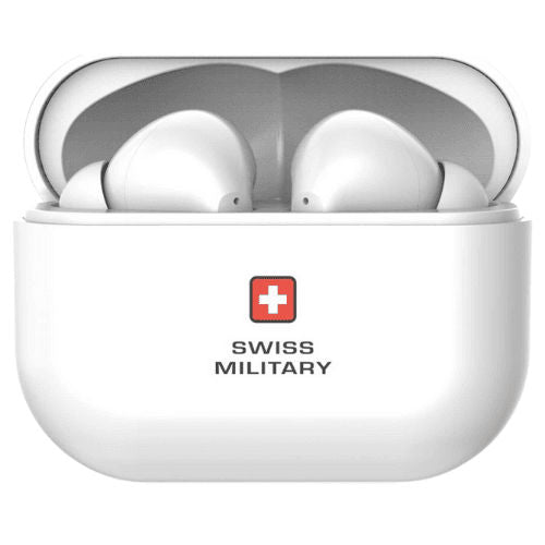 سماعات أذن لاسلكية SWISS MILITARY DELTA TRUE - بيضاء