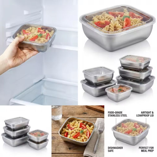 Stackable Stainless Steel Food Container