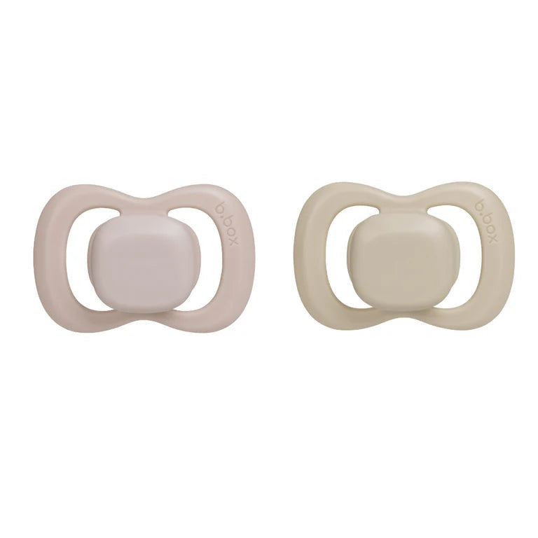 Bbox -Pacifier Silicone 2 Twin Pack -Blush/Latte