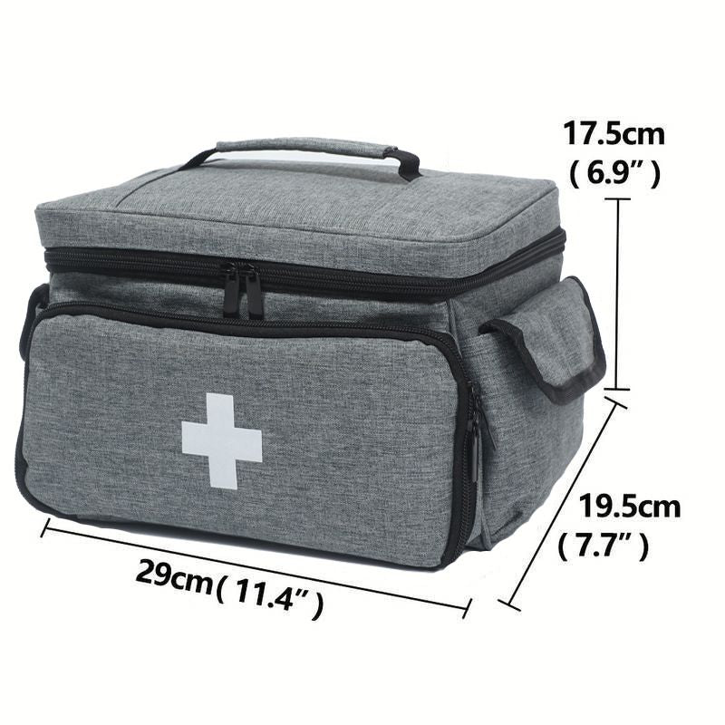 Medicine Storage Bag Family First Aid Box Pill Bottle Organizer for Emergency Medical Supplies
