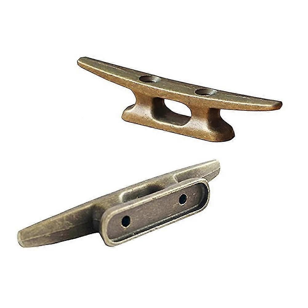Boat Dock Cleat 4 Inch For Mooring Boat Bronze Host Cast Iron Suitable For Nautical Beach Lake Maritime Decor,4pcs