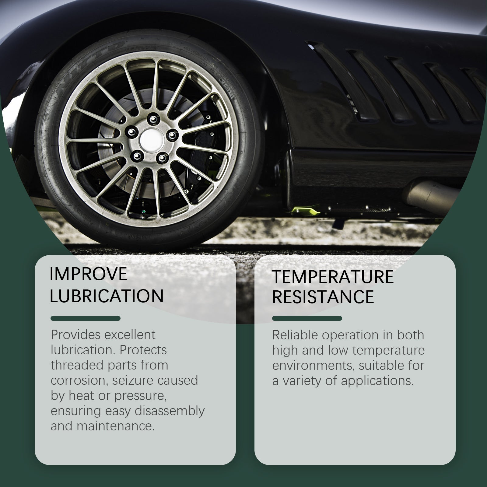Automobile Brake Wheel Grease, Anti-Bite, Rust Prevention, High Temp Lubricant ,1set