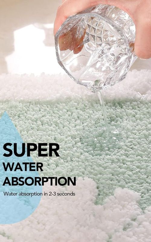 AIESY® Beautiful Luxury Ultra Soft Microfiber Shaggy Bath Mats
