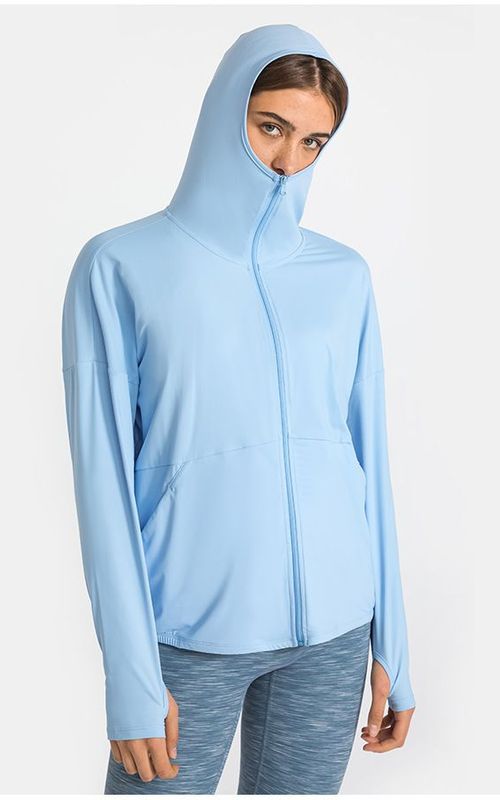 Sunscreen Jacket Lightweight Anti UV Jacket  Breathable Sun Protection Sport Coat
